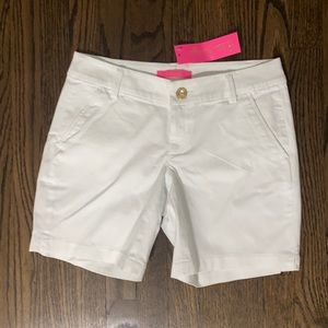 NWT! Lilly Pulitzer White Jayne Stretch Short